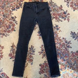 Faded black skinny jeans